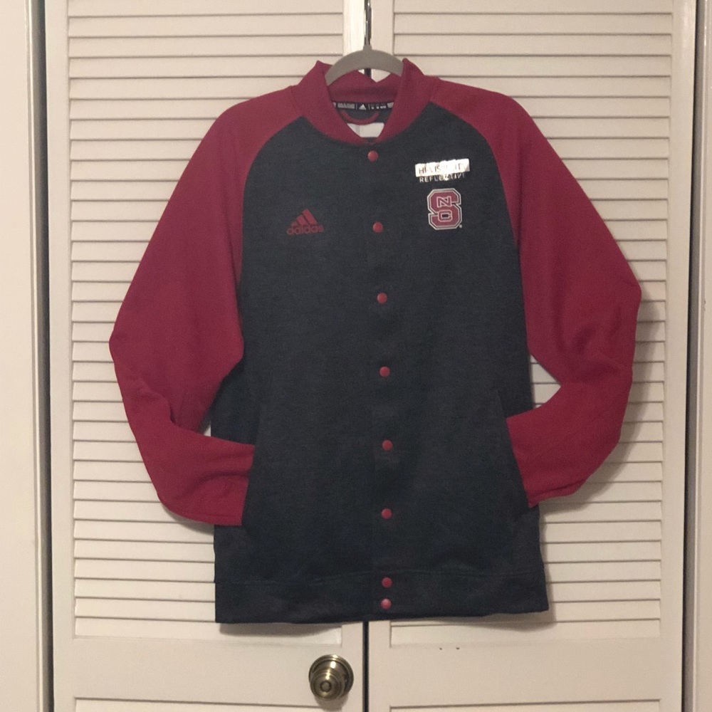Men’s ADIDAS NCSU snap jacket